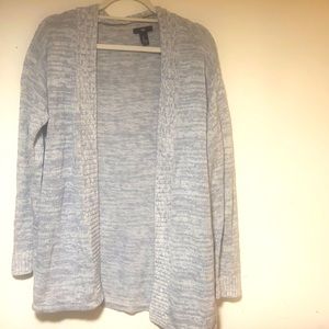 Gap cardigan size large , grey and white